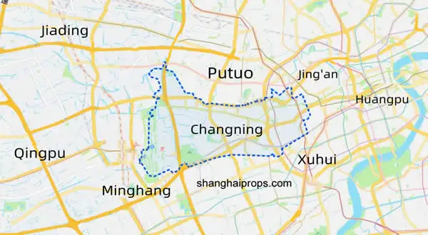 Map of Changning District