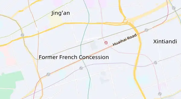 Map of Former French Concession Neighbourhood