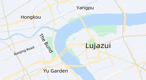 Map of Lujiazui Neighborhood