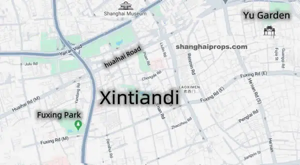 Map of Xintiandi