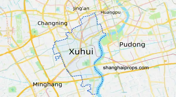 Map of Xuhui District