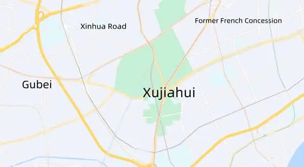 Map of Xujiahui Neighborhood